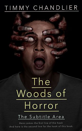 3D mockup of Cod Gray #31724 - Premade Horror Book Cover | BookCoverZone
