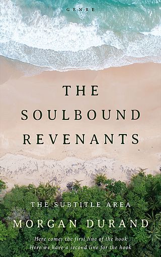 3D mockup of Swirl #32054 - Premade Travel Book Cover | BookCoverZone