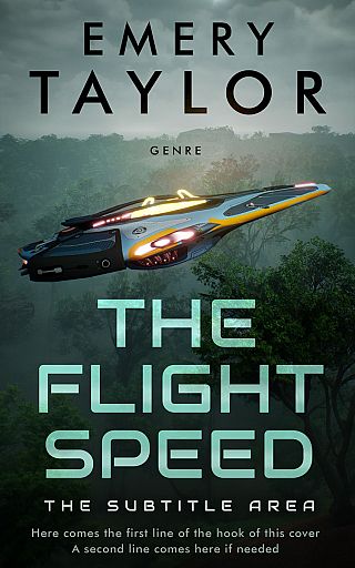 3D mockup of Racing Green #32478 - Premade Science Fiction Book Cover | BookCoverZone