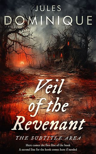 3D mockup of Cocoa Brown #32567 - Premade Horror Book Cover | BookCoverZone