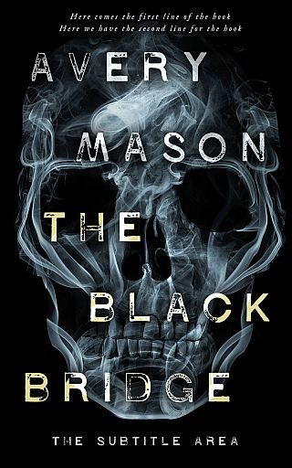 3D mockup of Black #32748 - Premade Horror Book Cover | BookCoverZone