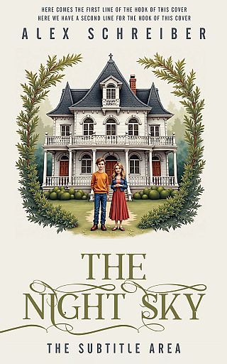 3D mockup of Green White #335738 - Premade Literary Fiction Book Cover | BookCoverZone