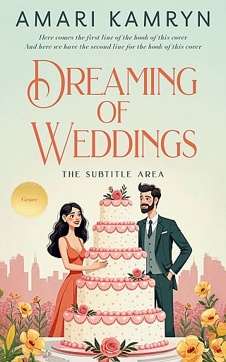 3D mockup of Satin Linen #335783 - Premade Romance Book Cover | BookCoverZone