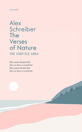 3D mockup of Linen #335829 - Premade Poetry Book Cover | BookCoverZone