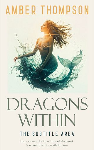 3D mockup of White Rock #33641 - Premade Fantasy Book Cover | BookCoverZone