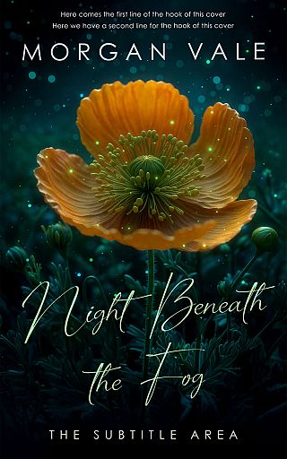 3D mockup of Racing Green #33744 - Premade Poetry Book Cover | BookCoverZone