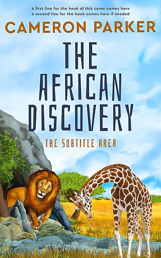 3D mockup of Spindle #34369 - Premade Travel Book Cover | BookCoverZone