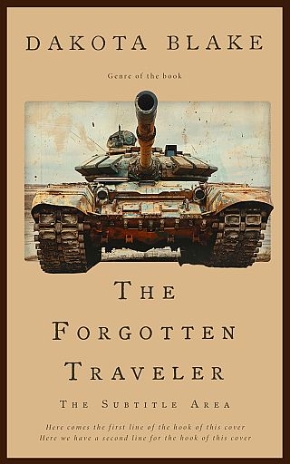 3D mockup of Tan #34608 - Premade Historical Book Cover | BookCoverZone
