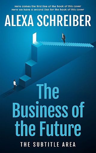 3D mockup of Venice Blue #34666 - Premade Business Book Cover | BookCoverZone