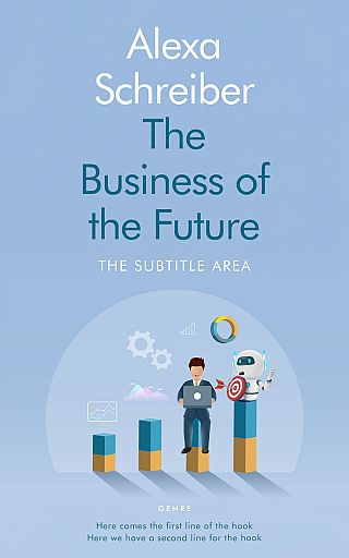 3D mockup of Regent St Blue #34672 - Premade Business Book Cover | BookCoverZone