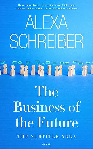 3D mockup of Dodger Blue #34679 - Premade Business Book Cover | BookCoverZone