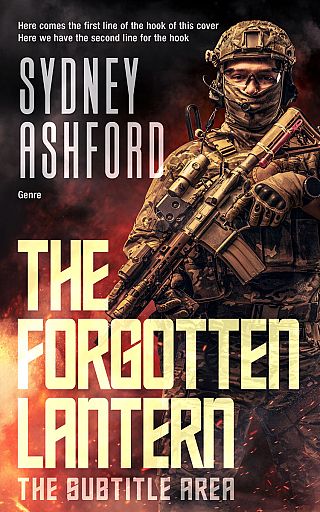3D mockup of Gold Sand #34846 - Premade Action & Adventure Book Cover | BookCoverZone