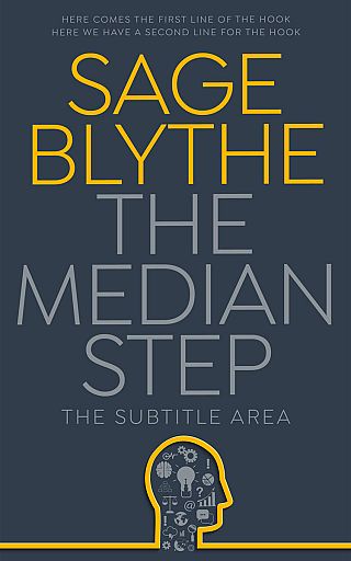 3D mockup of Oxford Blue #34943 - Premade Abstract Book Cover | BookCoverZone