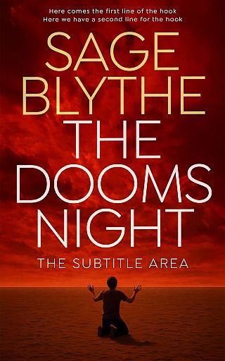 3D mockup of Dark Burgundy #34978 - Premade Apocalyptica Book Cover | BookCoverZone