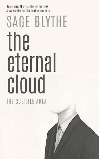 3D mockup of Fuscous Gray #35000 - Premade Abstract Book Cover | BookCoverZone