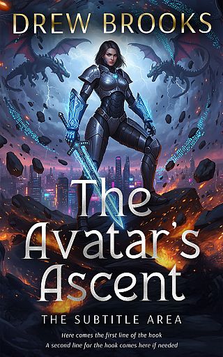 3D mockup of Ebony Clay #35101 - Premade LitRPG Book Cover | BookCoverZone