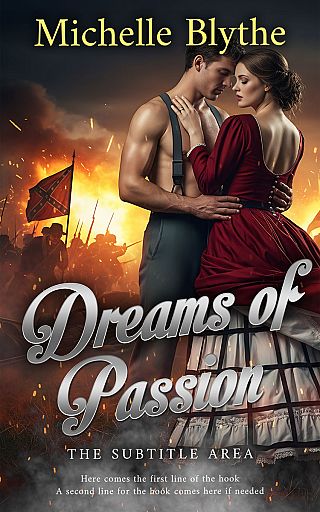 3D mockup of Cocoa Brown #35155 - Premade Romance Book Cover | BookCoverZone