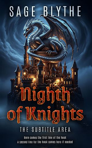 3D mockup of Ebony Clay #35303 - Premade Fantasy Book Cover | BookCoverZone