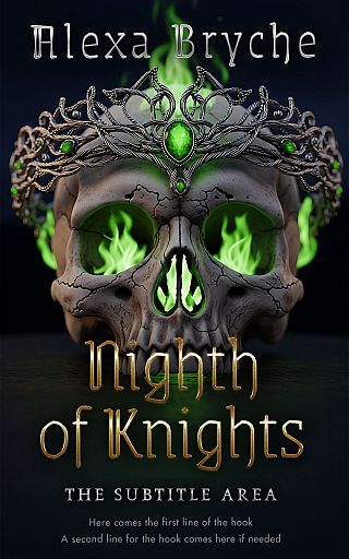 3D mockup of Racing Green #35318 - Premade Fantasy Book Cover | BookCoverZone