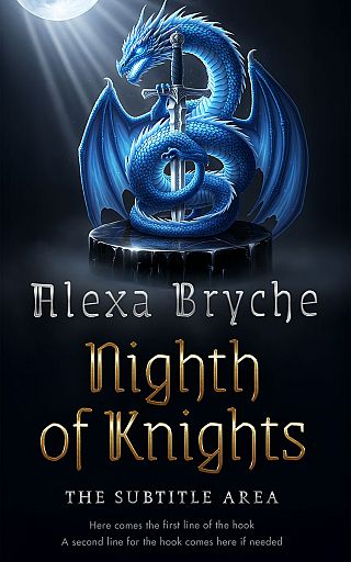 3D mockup of Ebony #35320 - Premade Fantasy Book Cover | BookCoverZone