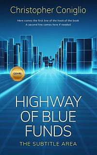 Pre Made Book Cover Chathams Blue