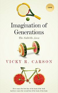 Pre Made Book Cover Ecru White