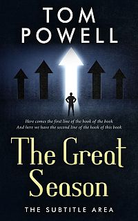 Pre Made Book Cover Black