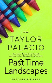 Pre Made Book Cover Green Yellow