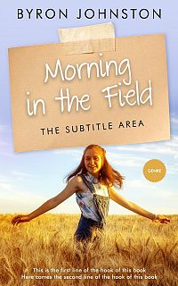 Pre Made Book Cover Gold Sand
