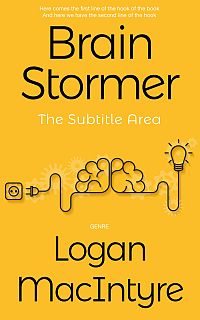 Pre Made Book Cover Lightning Yellow