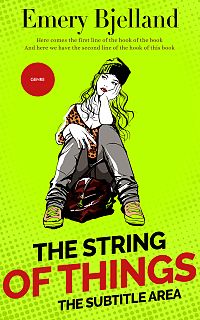 Pre Made Book Cover Lime