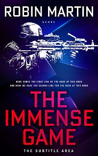 Pre Made Book Cover Black Rock