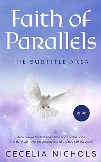 Pre Made Book Cover Periwinkle Gray