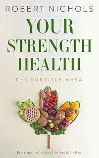 Pre Made Book Cover Green White