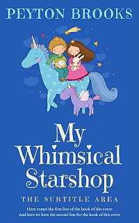 Pre Made Book Cover Cerulean Blue