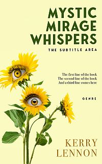 Pre Made Book Cover Corn Field