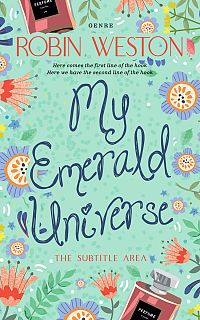 Pre Made Book Cover Fringy Flower
