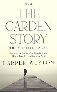 Pre Made Book Cover Beige