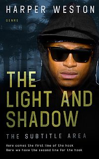Pre Made Book Cover Black
