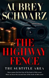Pre Made Book Cover Black