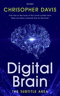 Pre Made Book Cover Gulf Blue