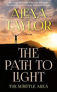 Pre Made Book Cover Gold Sand