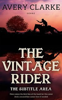 Pre Made Book Cover Night Rider