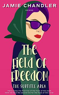 Pre Made Book Cover Cerise