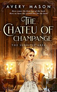 Pre Made Book Cover Gold Sand