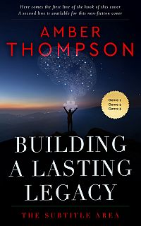 Pre Made Book Cover Ebony