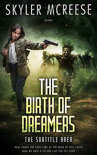 Pre Made Book Cover Green Kelp