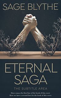 Pre Made Book Cover Ebony Clay