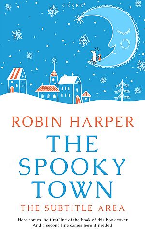 Premade Book Cover Curious Blue - ID 15700