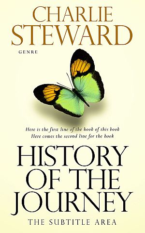 Premade Book Cover Citrine White - ID 21355